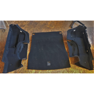 3x Verkleidung Kofferraum schwarz Mercedes W212 Limousine
