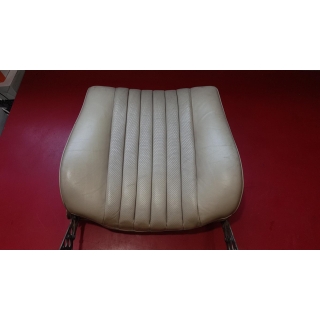 Sitzbezug Lehne Leder beige creme Vordersitz Mercedes W123 1. Serie