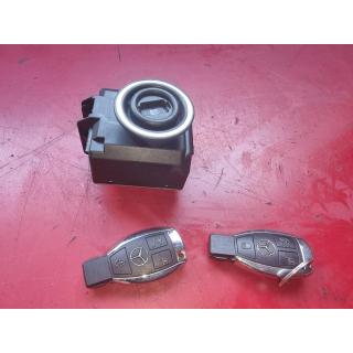 EZS Zündschloss 2x Fernbedienung Schlüssel Chrom Mercedes W212 2129055800