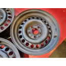 4x Stahlfelgen 1264002802 7x15 ET 25 original Mercedes W126 R107 VW T3