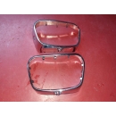 2x Rahmen Chrom Nebel Blinker neuwertig Mercedes W110...