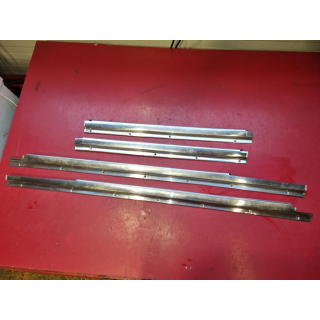 4x Abdeckung Zierleiste Einstieg Chrom Edelstahl ORIGINAL Mercedes W109 SEL