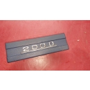 Abdeckung Radioblende blau Emblem "200D"...