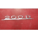 Emblem 200D Firmenzeichen Typenschild Heckdeckel Mercedes W110 W115 A1108170515