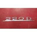 Emblem 220D Firmenzeichen Typenschild Heckdeckel Mercedes W115 1158170615