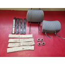 Kopfstützen hinten Stoff grau Mercedes W126 SE SEL...