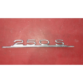Emblem 250S Schriftzug Firmenzeichen original Mercedes W108 W109 1088170015