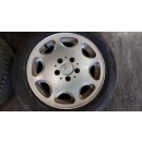 4x Alufelgen INTRA 7x15 ET40 Mercedes W201 Continental 195/55 15 M+S 8mm