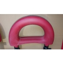 2x Überrollbügel hinten rechts links Leder Rot SLK R170 Final Edition Designo