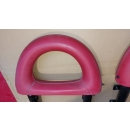2x Überrollbügel hinten rechts links Leder Rot SLK R170 Final Edition Designo