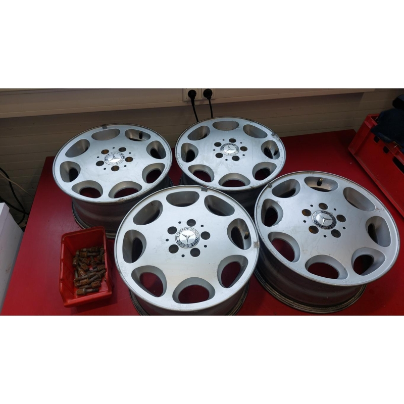 4x Alufelgen 8 x 16 ORIGINAL Mercedes W124 R129 Alufelgen 1244011402 ...