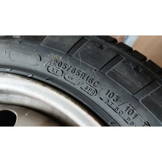 4 Stahlfelgen 6,5 x 16 ET60 Sommerreifen 205/65 Mercedes Vito V W639 6394013302