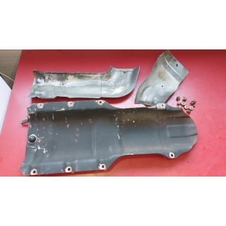 3x Hitzeblech Abschirmblech Auspuff Mercedes W126 280 SE bis 1985 1266831039