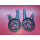 2x Abstützblatt Gummilager Hinterachsträger Mercedes W126 1263520625 1263520725