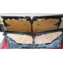 4x Türverkleidung Türpappe Leder rot Softleder Raffleder Mercedes W126 SE