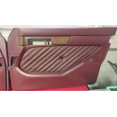 4x Türverkleidung Türpappe Leder rot Softleder Raffleder Mercedes W126 SE