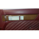 4x Türverkleidung Türpappe Leder rot Softleder Raffleder Mercedes W126 SE
