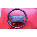 Lederlenkrad 400mm blau Airbag Mercedes W126 W124 W201 R129 2014602403