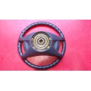Lederlenkrad 400mm blau Airbag Mercedes W126 W124 W201 R129 2014602403