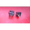 2x Halter Sonnenblende mit Kontakt blau Mercedes SL R129 1298100225