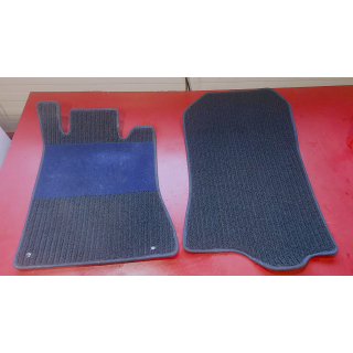 2 Fußmatten Rips Teppich blau Druckknöpfe ORIGINAL Mercedes SL R129