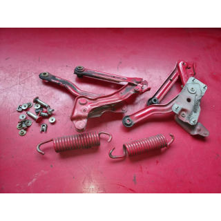 2x Scharnier Motorhaube 568 Signalrot Mercedes W126 1268800128 1268800228