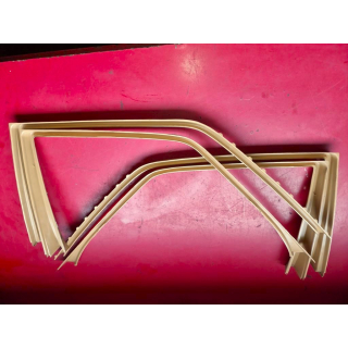 4x Verkleidung Türrahmen Dattel Mercedes W126 SE 1267250371