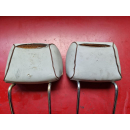 2x Kopfstütze hinten Leder Velours Mercedes W126 SEC...