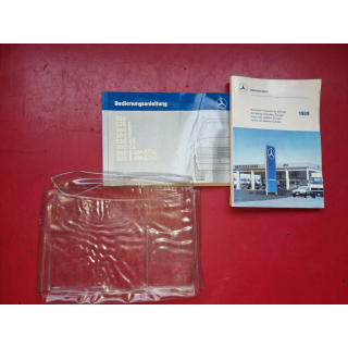 Bedienungsanleitung Bordmappe Wartungsheft Mercedes W124 200 - 300 bis 1989
