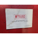 Bedienungsanleitung Autoradio Becker Grand Prix electronic Kurier Cassette 619
