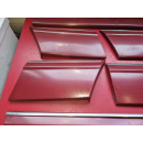 Beplankung komplett Saccobretter rot Mercedes W126 SE 1985 - 1991 8-teilig