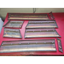 Beplankung komplett Saccobretter rot Mercedes W126 SE 1985 - 1991 8-teilig