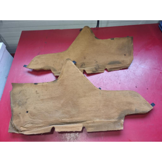 2x Teppich Fußraum Fahrerseite dattel links rechts Mercedes W126 SE SEL SEC