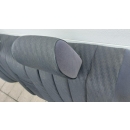 Kopfstützen hinten Stoff schwarz Nachrüstset Sitzlehne Mercedes W126 SE SEL
