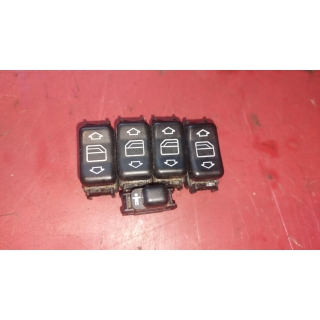 5x Schalter Fensterheber ORIGINAL Mercedes W126 SE SEL SEC 1248204510 1248204610