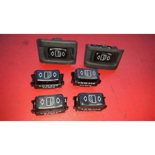 6x Schalter Fensterheber Mercedes W463 W126 SE SEL SEC 1248204510 1248204610