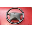 Lederlenkrad schwarz Multifunktion W208 W463 W210 Mopf...